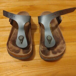 Slate blue Birkenstock Gizeh sandals - EU 35